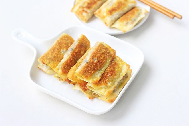 糯米雞肉鍋貼的做法-家常味煎菜譜