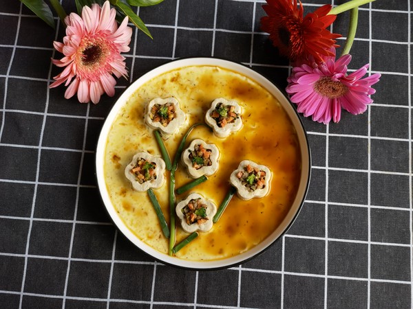 豆腐蒸蛋的做法-咸鮮味蒸菜譜