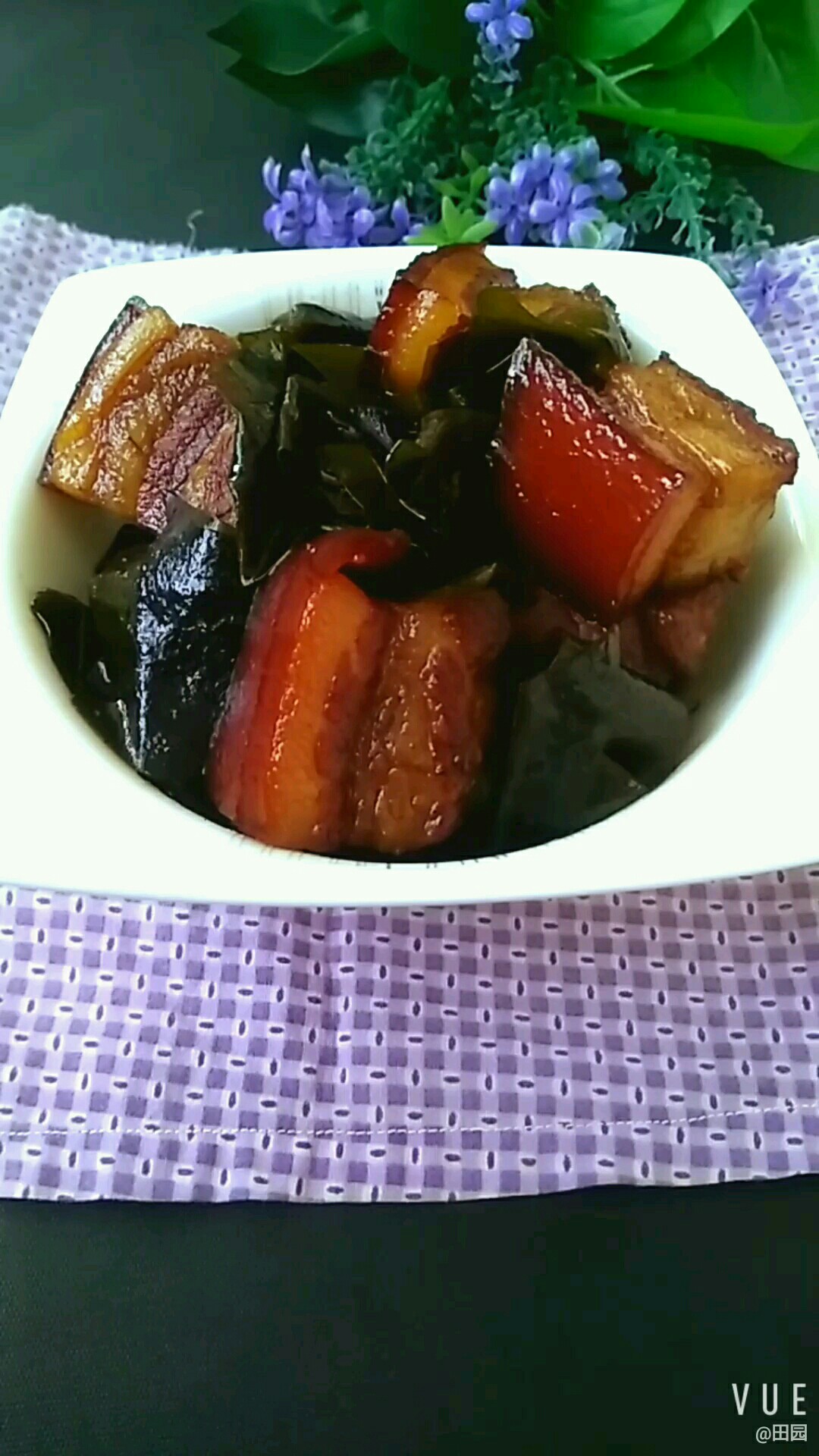 五花肉配海帶 完美的做法-咸鮮味燒菜譜