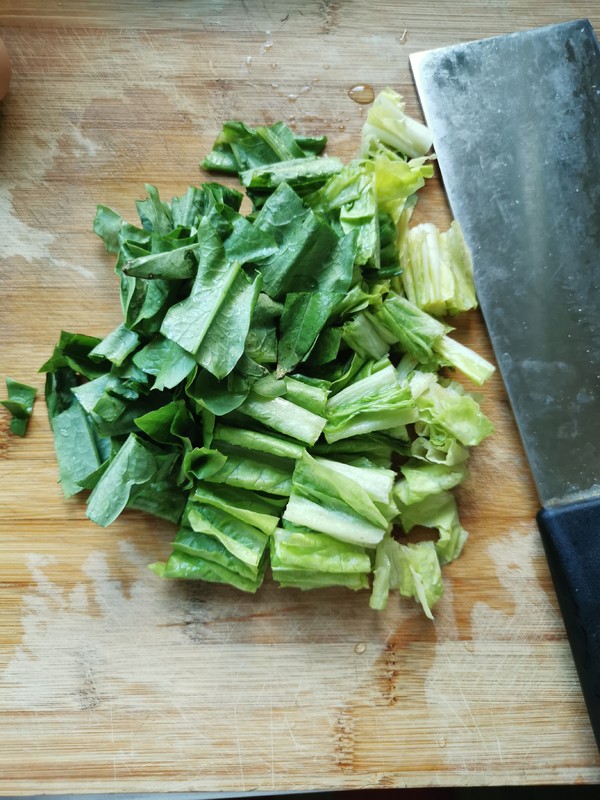 萵苣葉炒雞蛋的做法-家常味炒菜譜