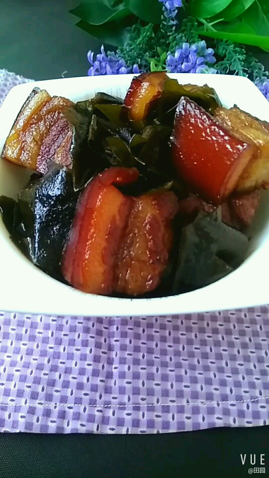 五花肉配海帶 完美的做法-咸鮮味燒菜譜