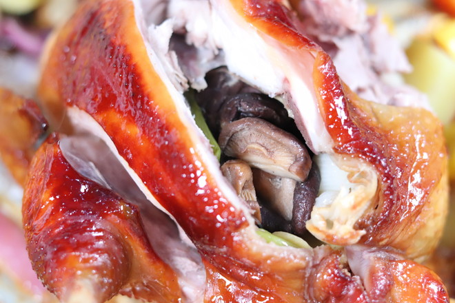 五彩斑斕 脆皮烤雞的做法-其它口味烤菜譜