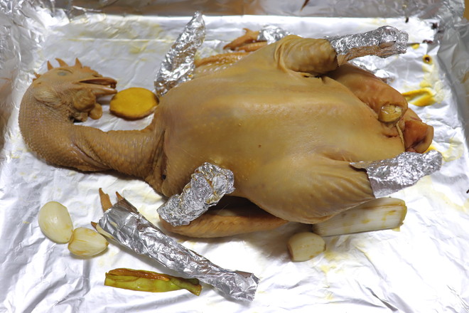 五彩斑斕 脆皮烤雞的做法-其它口味烤菜譜