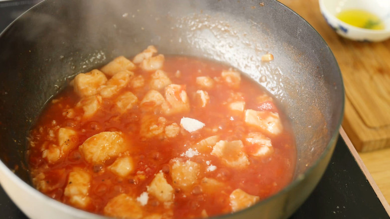 番茄龍利魚的做法-酸甜味煮菜譜