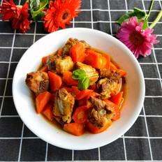 排骨燒紅蘿卜的做法-家常味燒菜譜