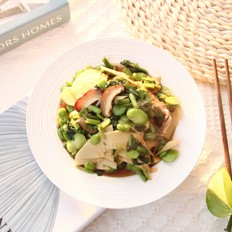 好吃下飯小菜，雪里蕻筍片香菇炒豆瓣的做法-咸鮮味炒菜譜