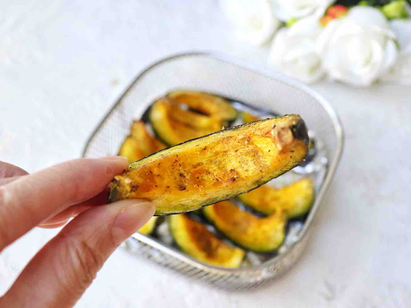 鹽烤貝貝南瓜的做法-甜味炸菜譜