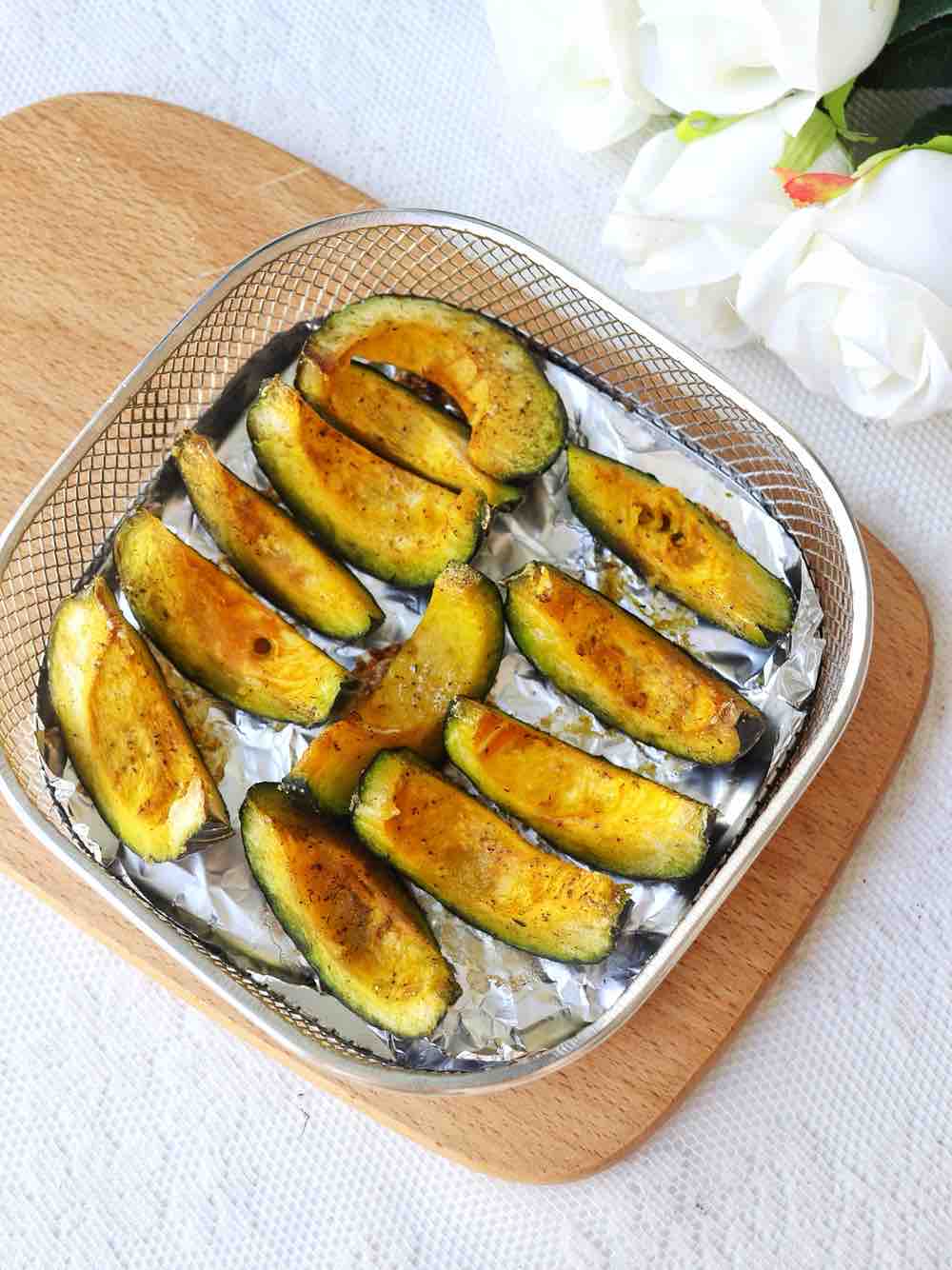 鹽烤貝貝南瓜的做法-甜味炸菜譜