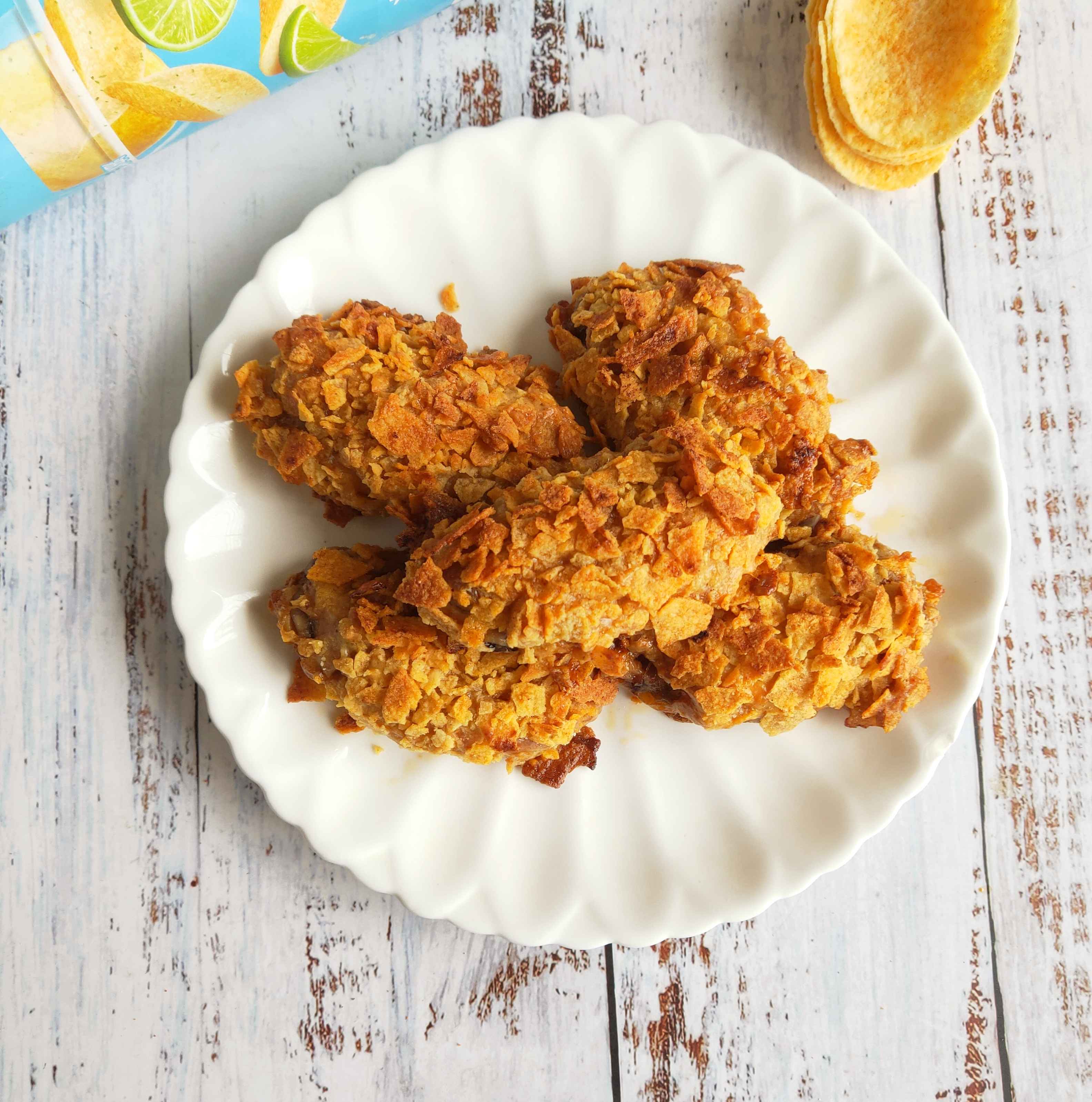 薯片雞翅的做法-家常味烤菜譜