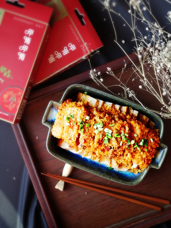 麻辣米粉蒸排骨(火鍋底料版)的做法-麻辣味蒸菜譜-易網(wǎng)健康養(yǎng)生網(wǎng) 麻辣米粉蒸排骨(火鍋底料版)的做法-麻辣味蒸菜譜