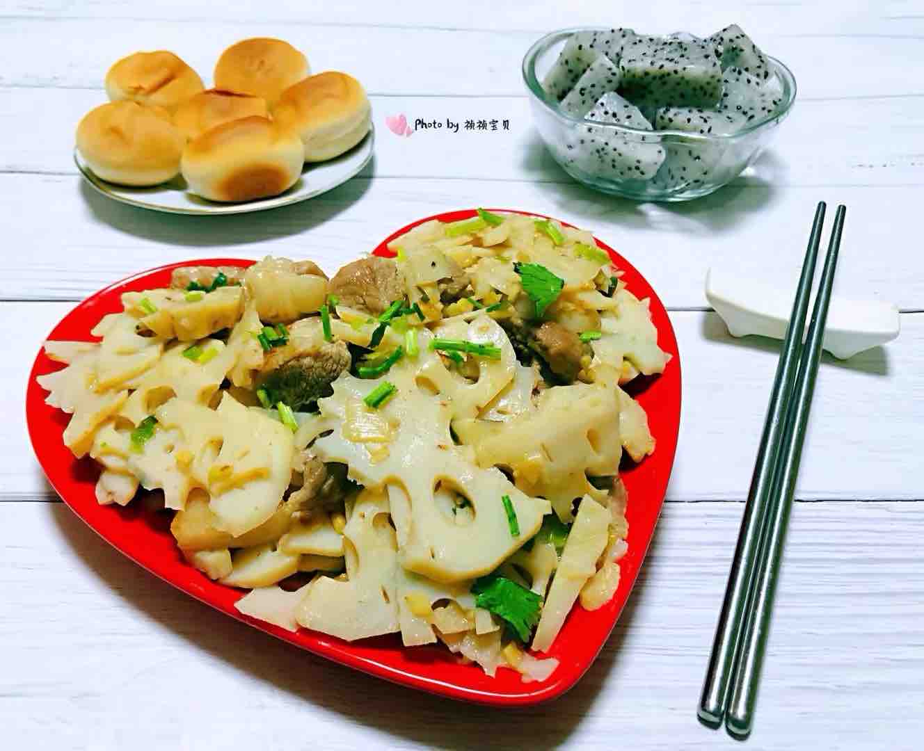 蓮藕炒肉片的做法-咸鮮味炒菜譜