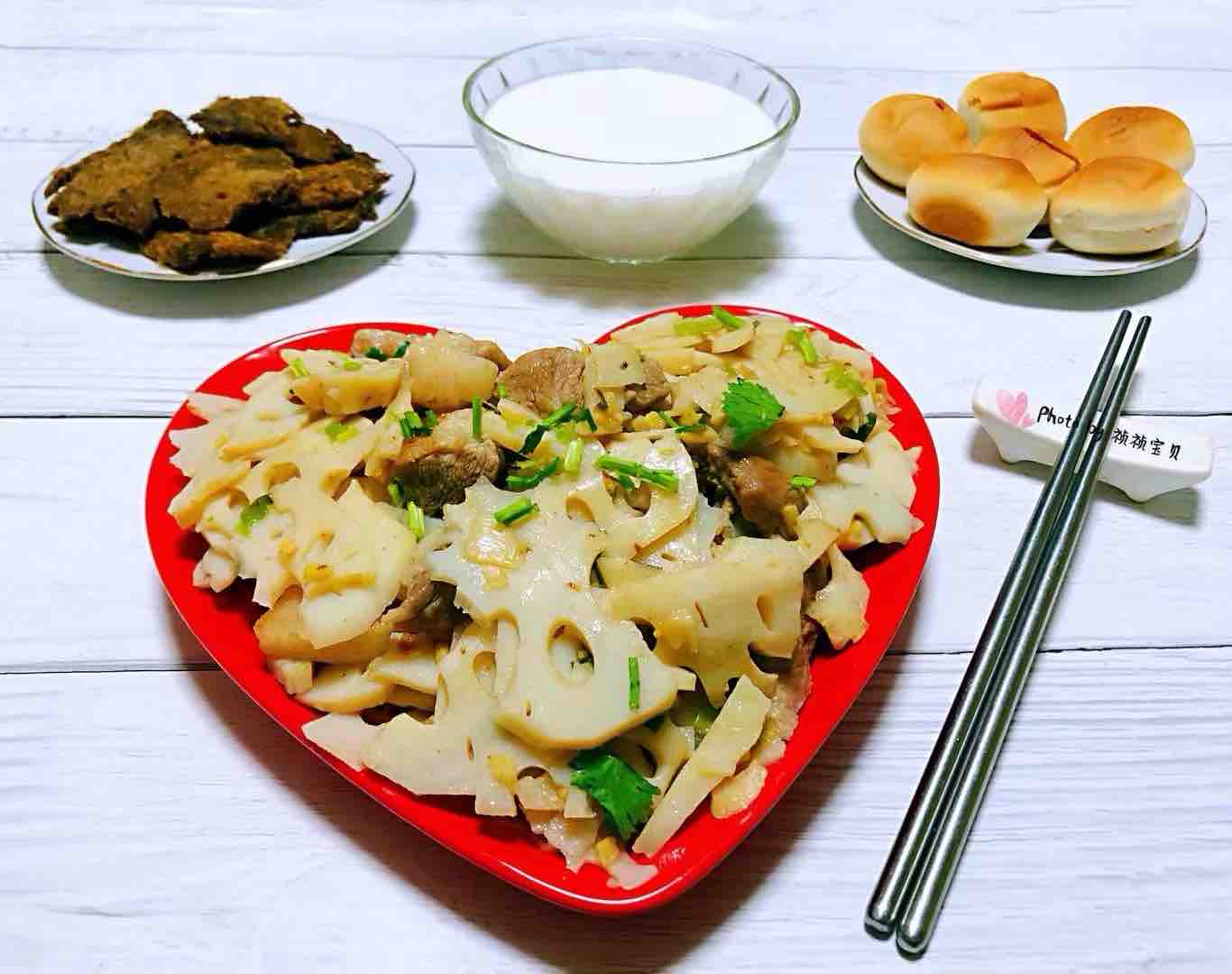 蓮藕炒肉片的做法-咸鮮味炒菜譜