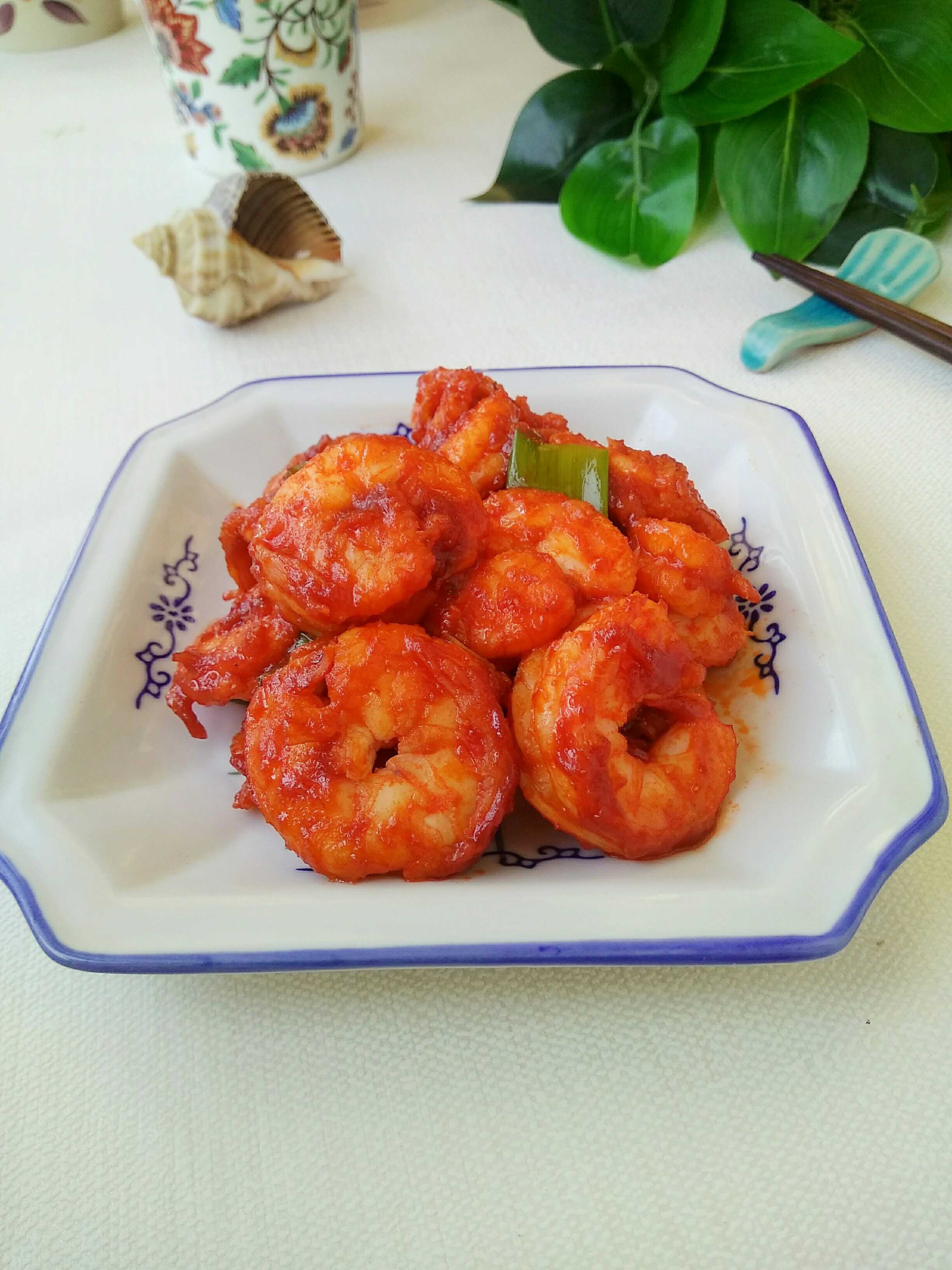 茄汁蝦球的做法-茄汁味炒菜譜