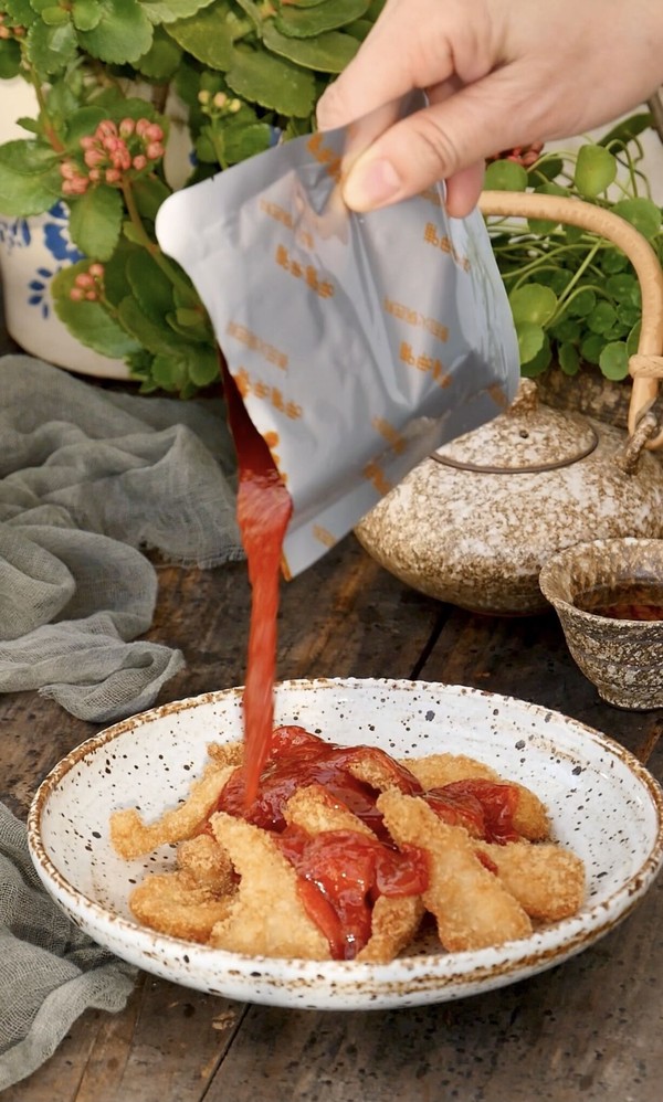 茄汁魚柳的做法-酸甜味炸菜譜