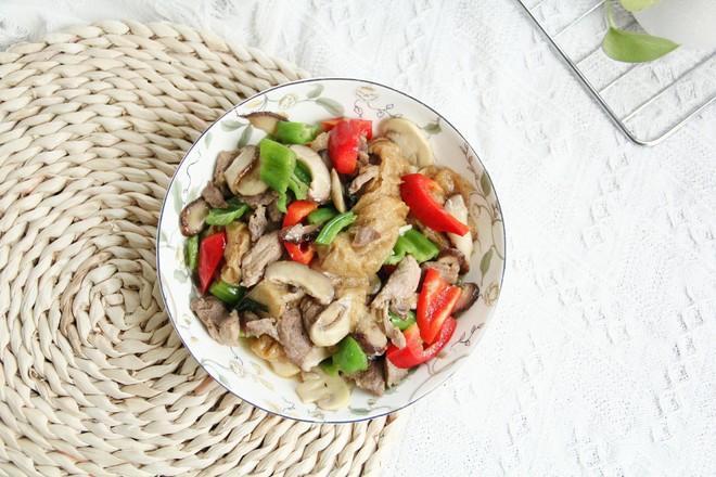 雙菇炒肉絲的做法-咸鮮味炒菜譜