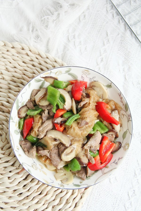 雙菇炒肉絲的做法-咸鮮味炒菜譜