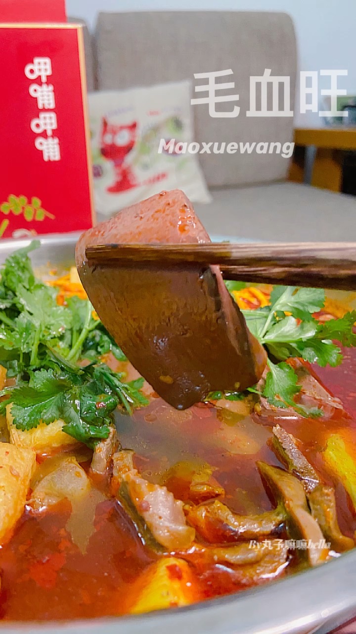 辣辣辣辣的麻辣大家族之毛血旺的做法-麻辣味煮菜譜