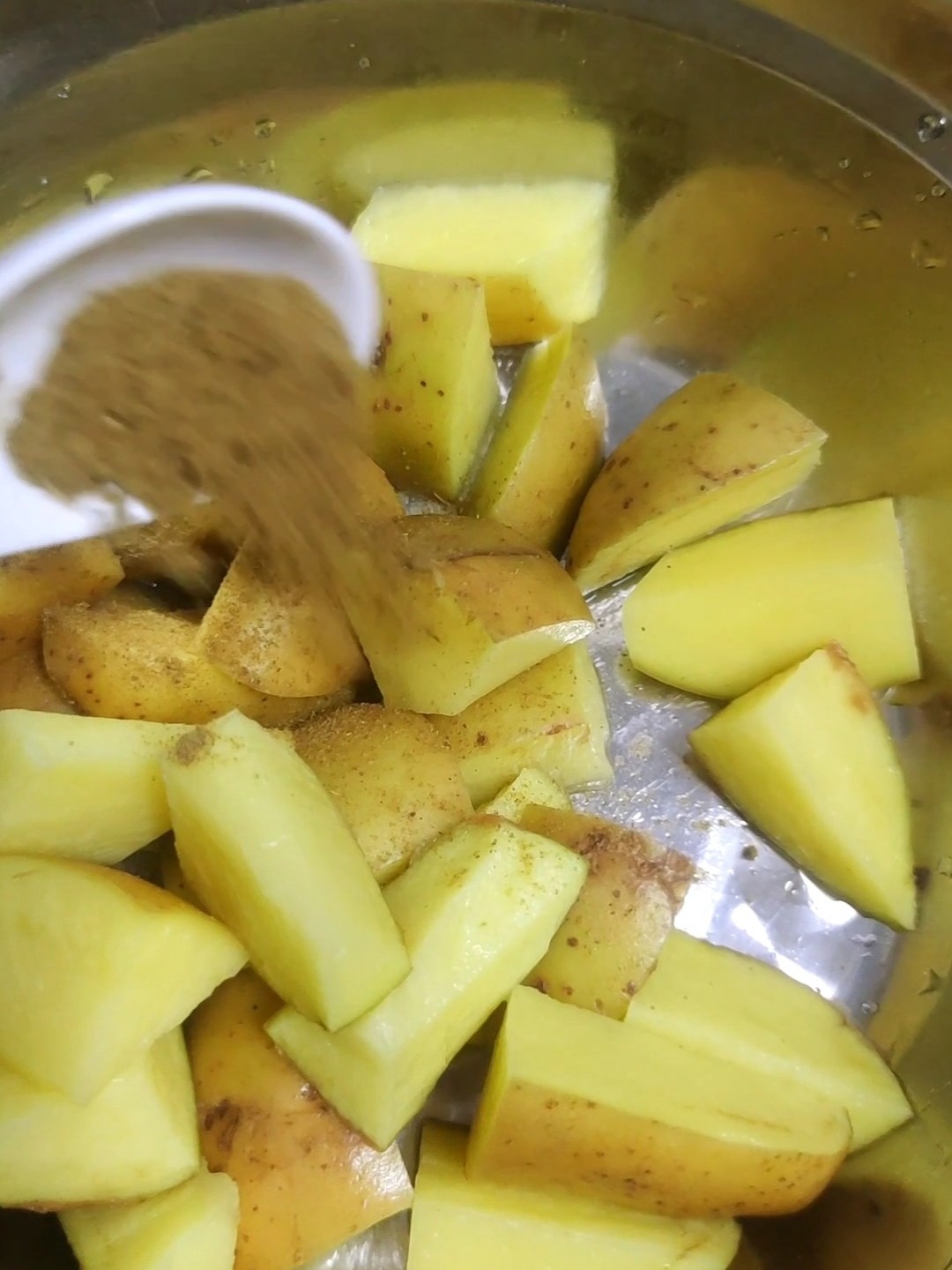 孜然土豆的做法-家常味烤菜譜