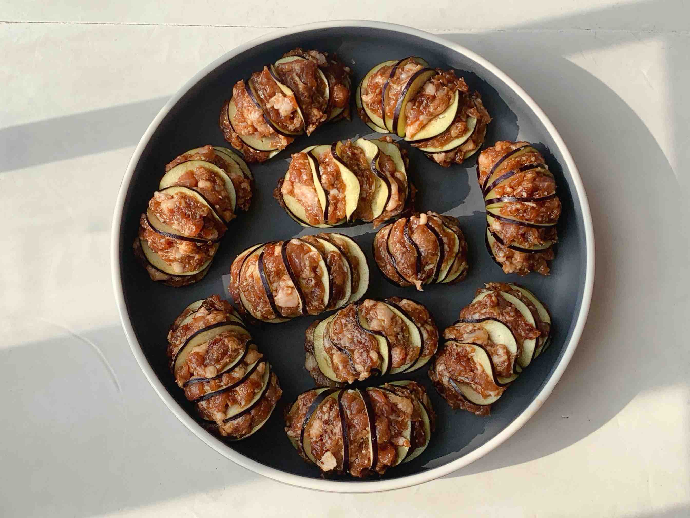 紅火年菜，喜慶燈籠茄子的做法-家常味蒸菜譜