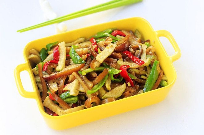 蘿卜干炒肉皮的做法-家常味炒菜譜