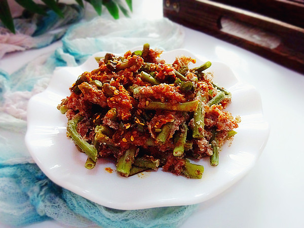 黑麥蒸豇豆的做法-蔥香味蒸菜譜