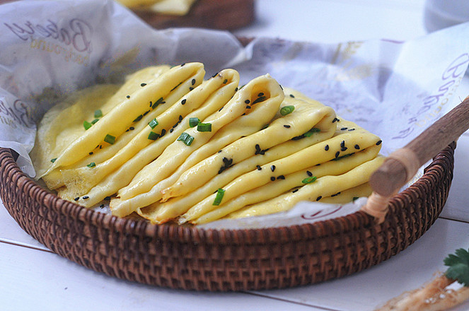 5分鐘就上桌的黃金雞蛋餅的做法-家常味煎菜譜