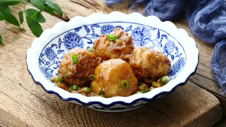 紅燒藕圓的做法-咸鮮味燒菜譜