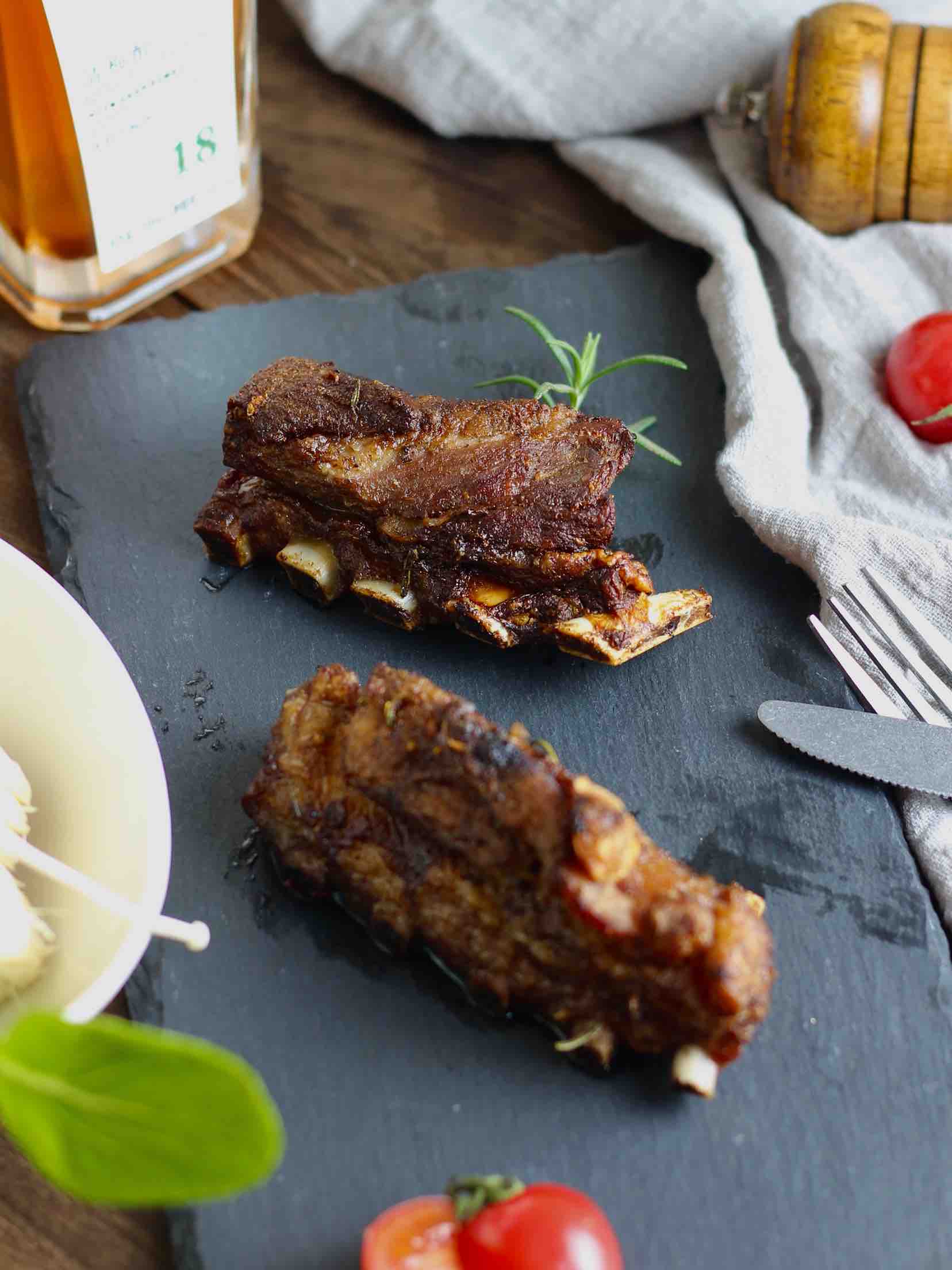 空氣炸鍋版烤羊排的做法-麻辣味烤菜譜