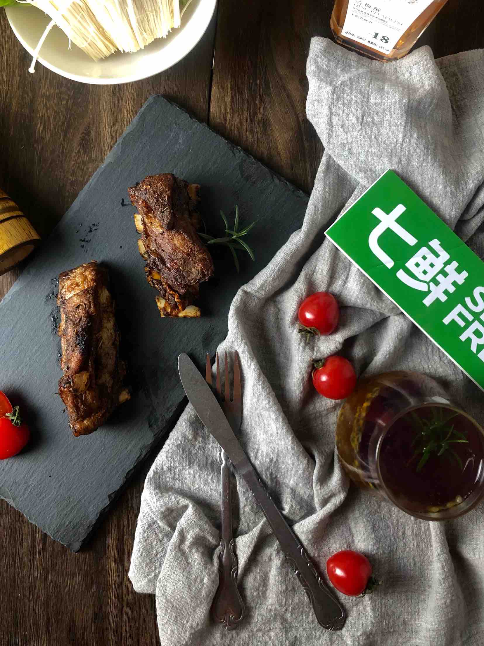 空氣炸鍋版烤羊排的做法-麻辣味烤菜譜