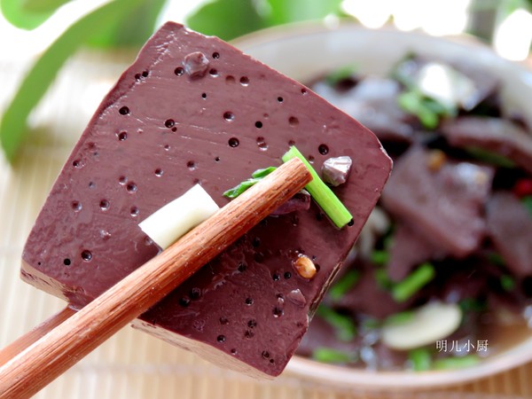 家常炒羊血的做法-家常味炒菜譜