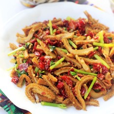 辣皮子滾牛肚的做法-香辣味炒菜譜