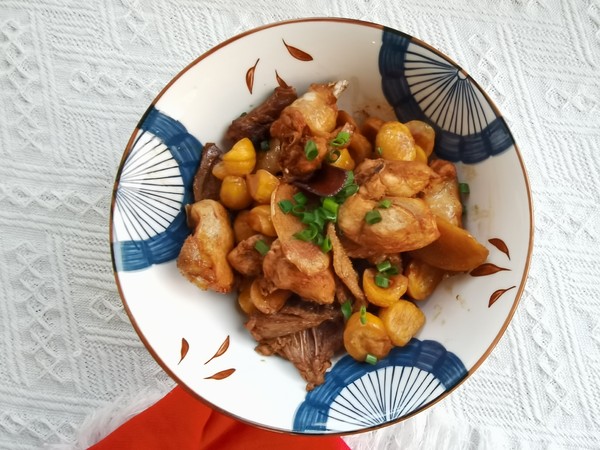 好吃入味的板栗燉雞的做法-咸鮮味燜菜譜