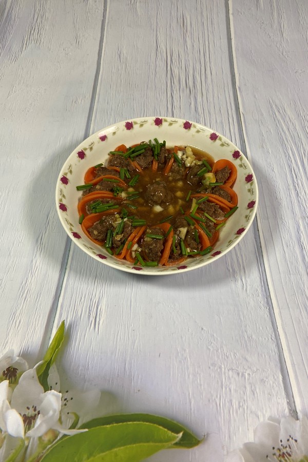 #年味食足#花開富貴之胡蘿卜蒸牛肉的做法-家常味蒸菜譜