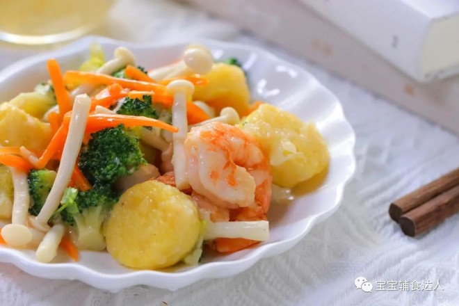 三鮮豆腐  寶寶輔食食譜的做法-家常味炒菜譜