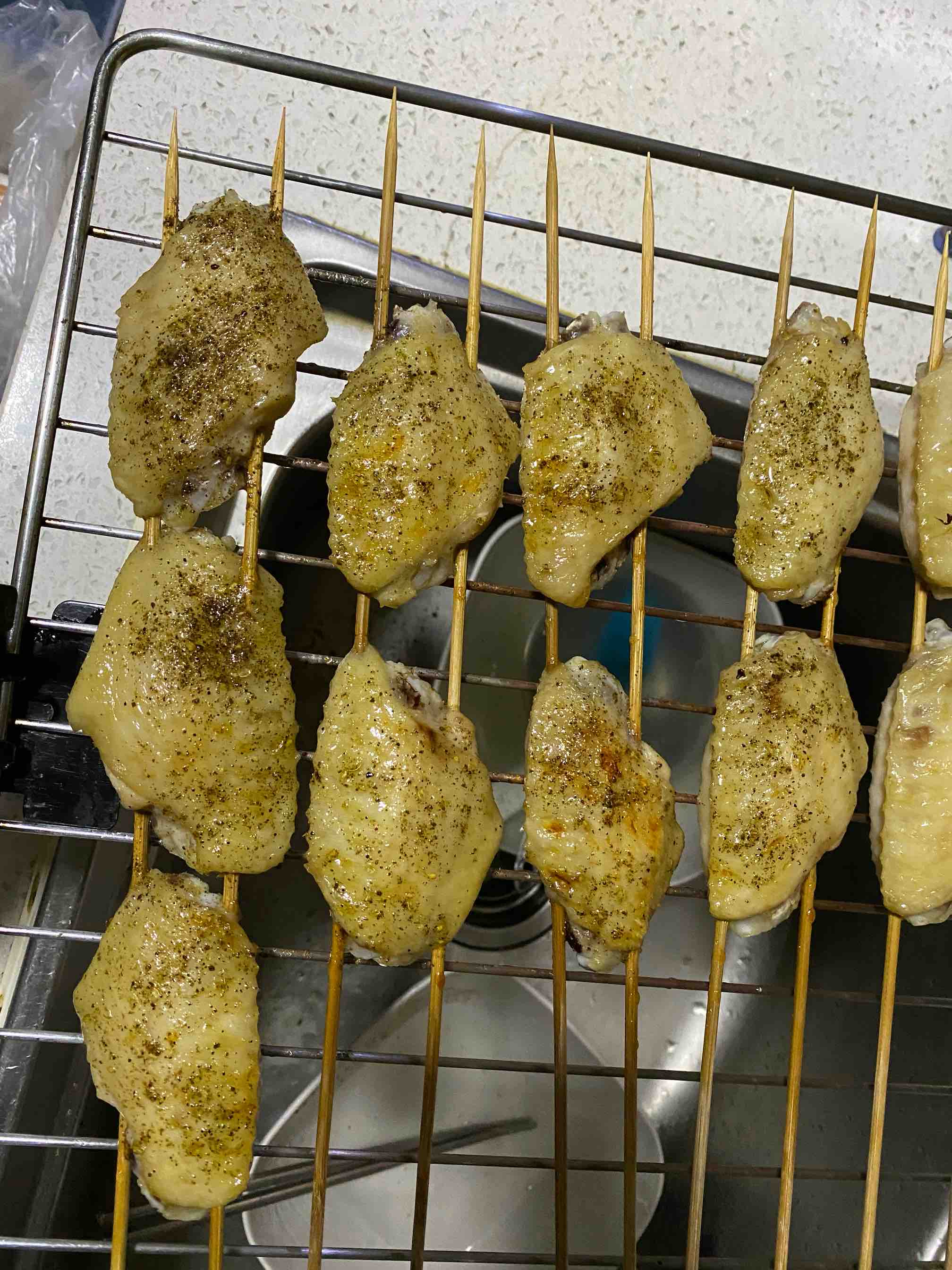 秘制烤雞翅的做法-椒麻味烤菜譜