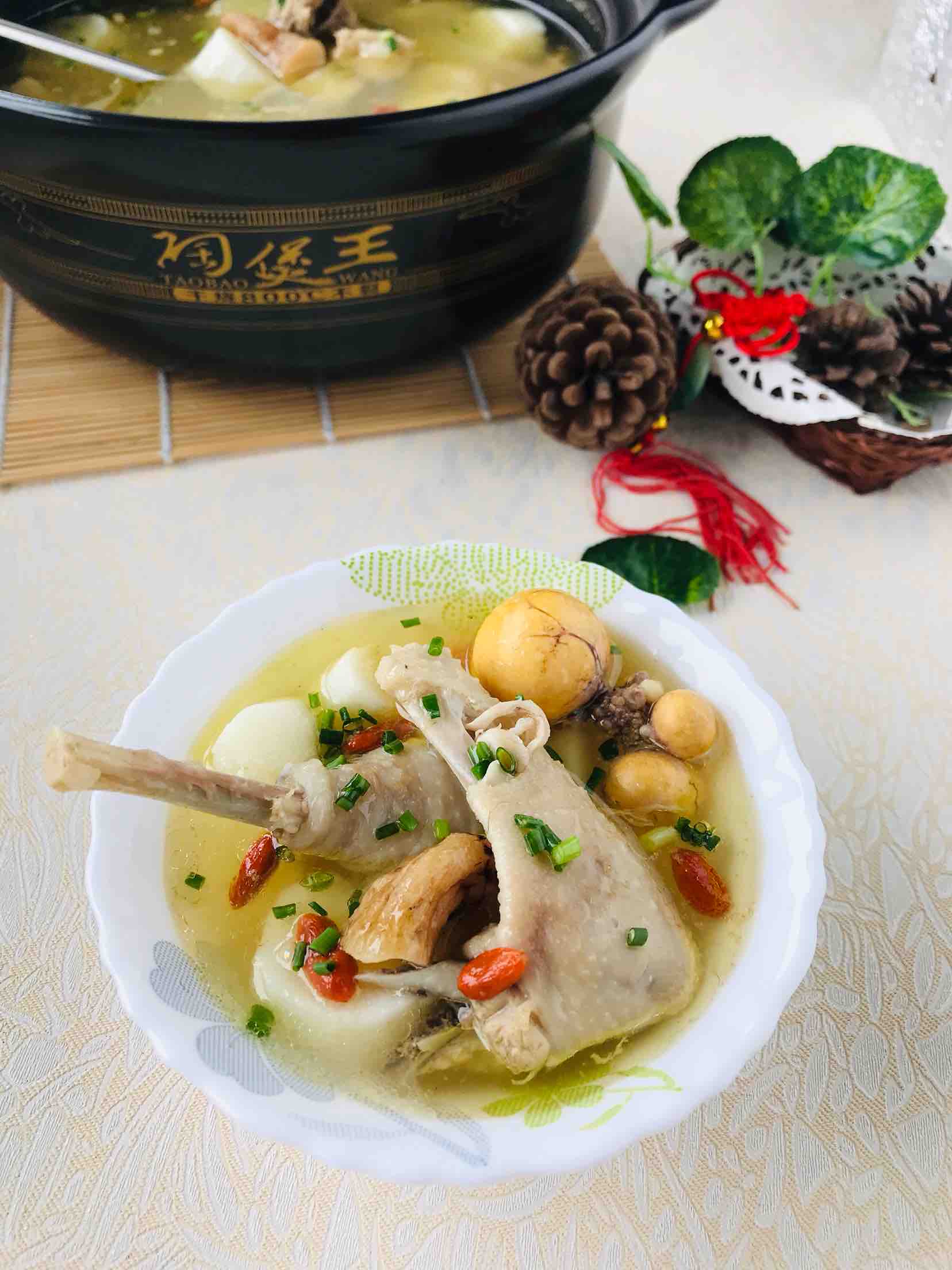 山藥天麻燉柴雞的做法-家常味燉菜譜