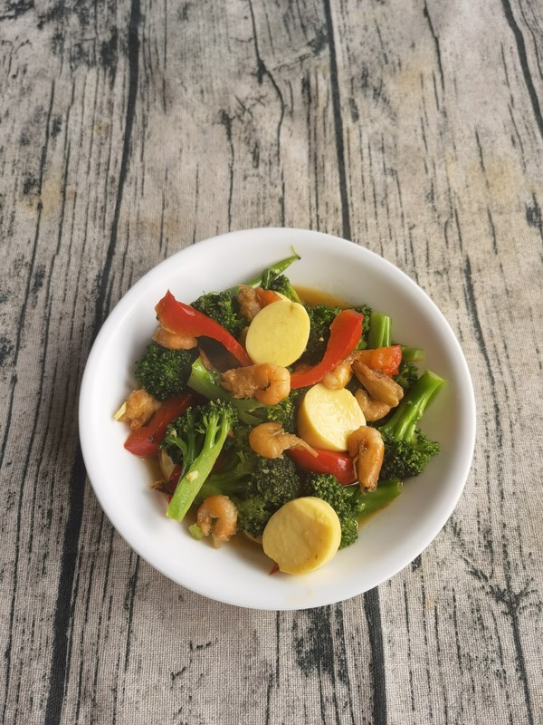 蝦仁炒西蘭花的做法-家常味炒菜譜