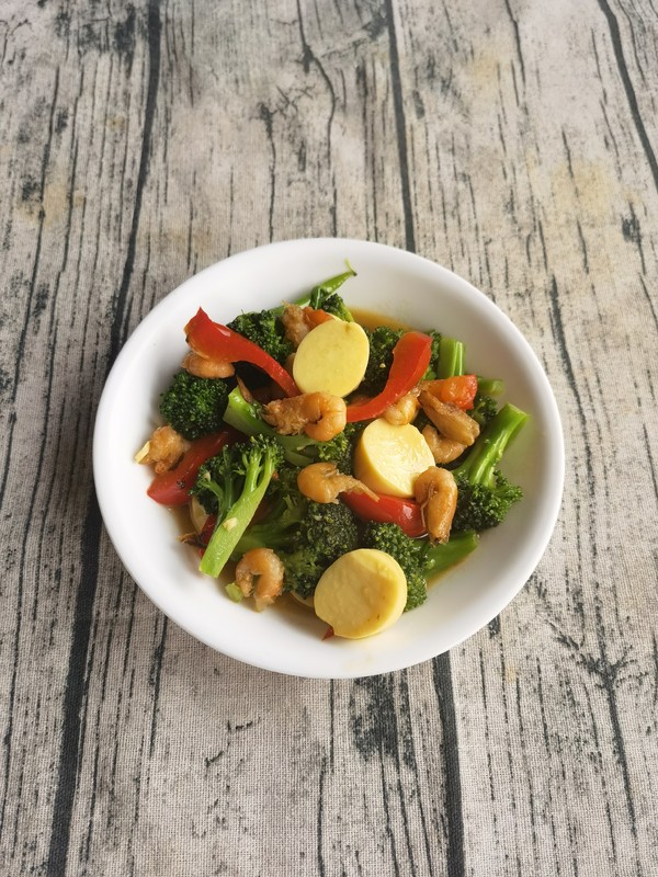 蝦仁炒西蘭花的做法-家常味炒菜譜