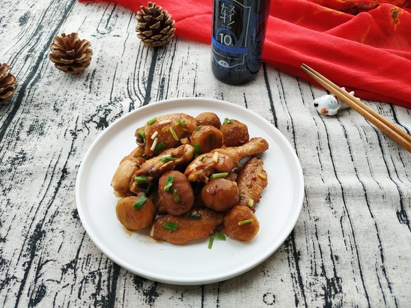 不用濃油赤醬也可以很下飯紅燒栗子雞的做法-家常味燉菜譜