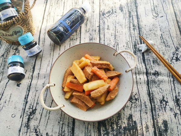 山藥燉牛柳（素食版）的做法-家常味燉菜譜