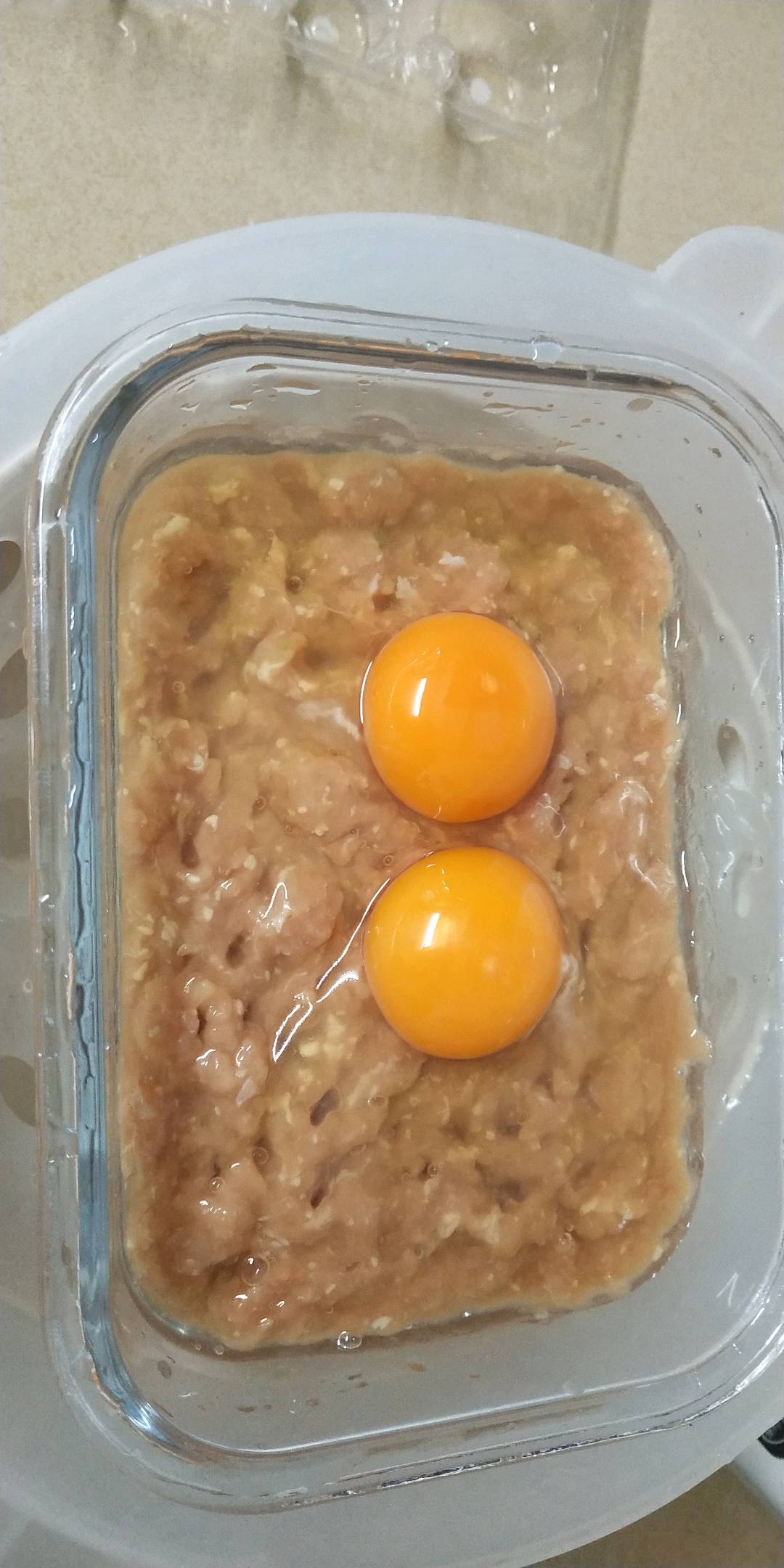 肉餅蒸蛋的做法-咸鮮味蒸菜譜