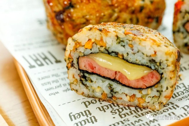 午餐肉芝士飯團【寶寶輔食】的做法-咸鮮味煎菜譜