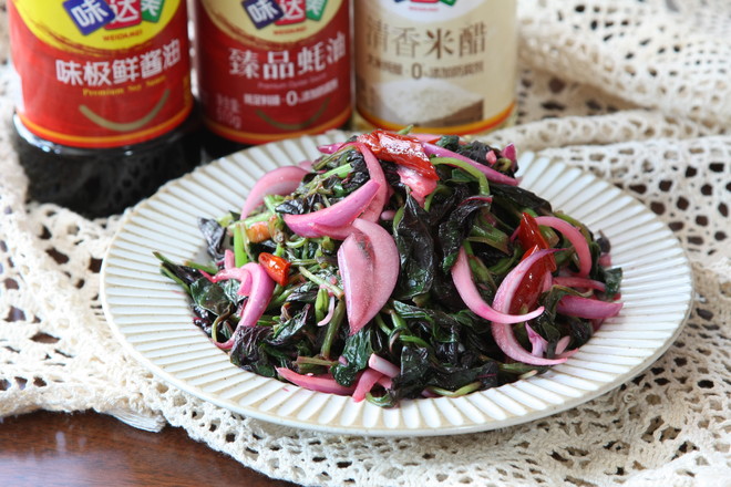 莧菜拌洋蔥的做法-家常味拌菜譜