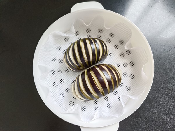 茄子夾杏鮑菇的做法-家常味蒸菜譜