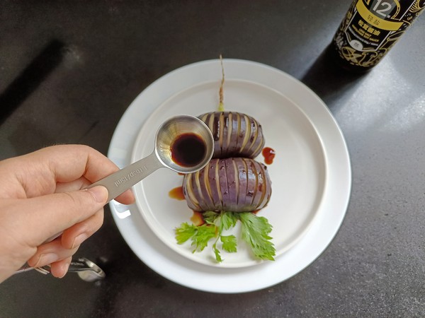 茄子夾杏鮑菇的做法-家常味蒸菜譜