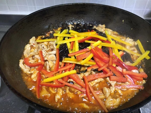 快手版魚香肉絲的做法-酸甜味炒菜譜