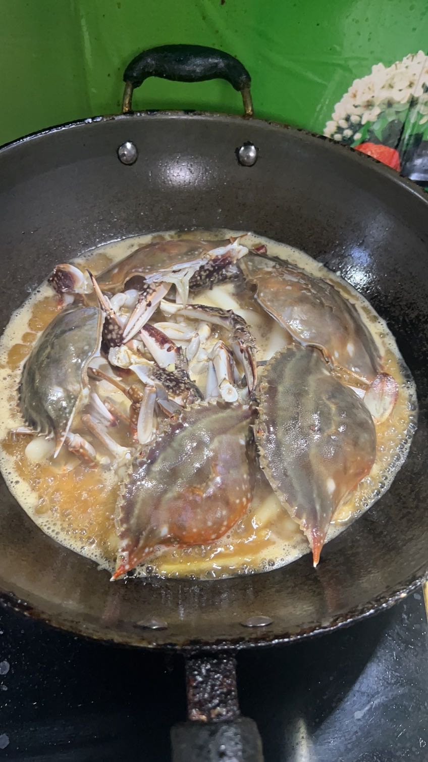 梭子蟹炒年糕的做法-咸鮮味燒菜譜